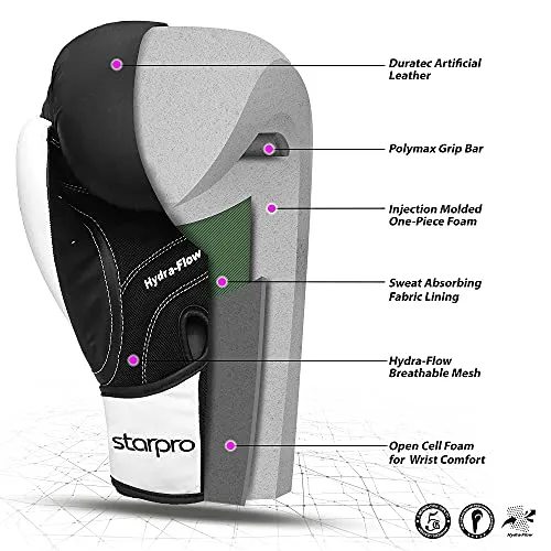 Boxing Gloves, Kickboxing Training Gloves, Use for Muay Thai Style Martial Arts Punching Bag Mitts, Fight Gloves Men & Women
