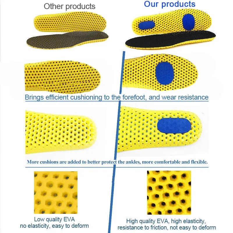 Breathable Memory Foam Insoles - Mesh Sole for Deodorant Cushioning, Ideal for Men and Women