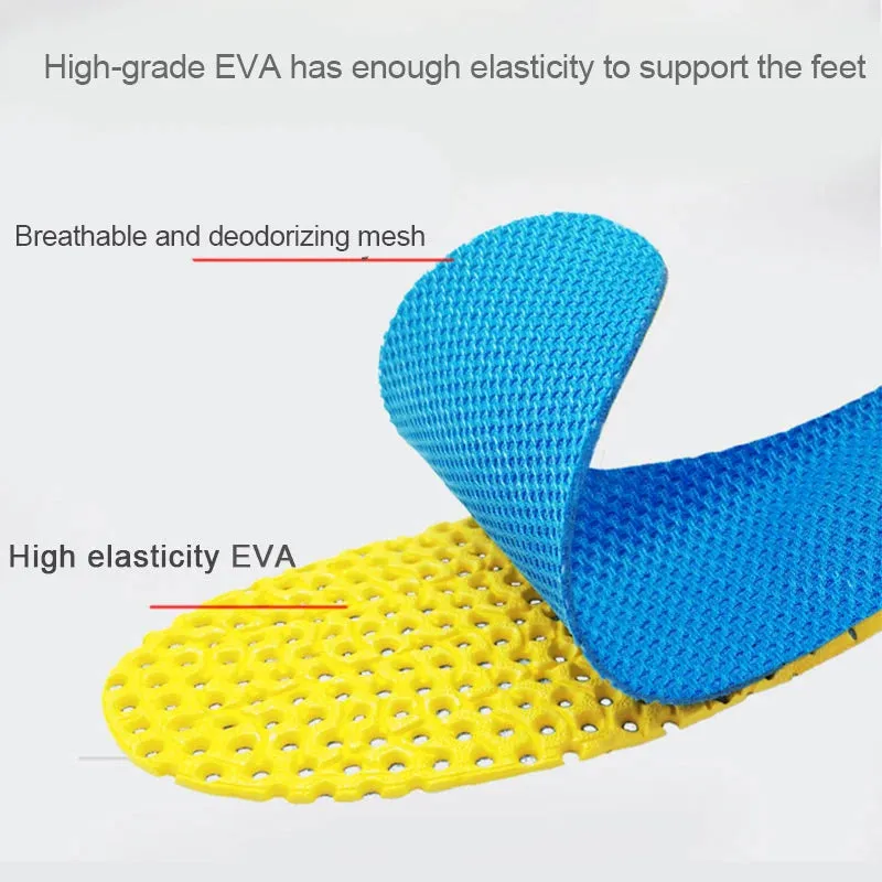 Breathable Memory Foam Insoles - Mesh Sole for Deodorant Cushioning, Ideal for Men and Women