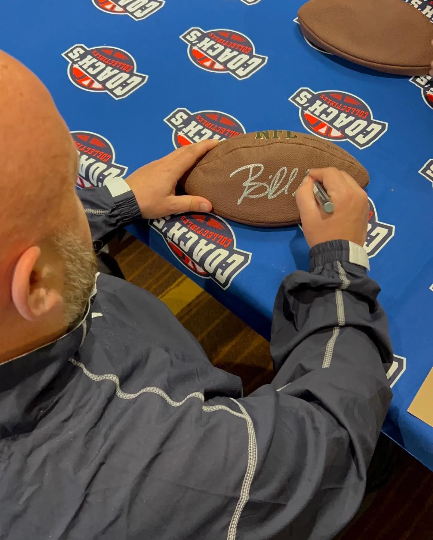 Brian Daboll Autographed Wilson Official Size Football (Beckett)