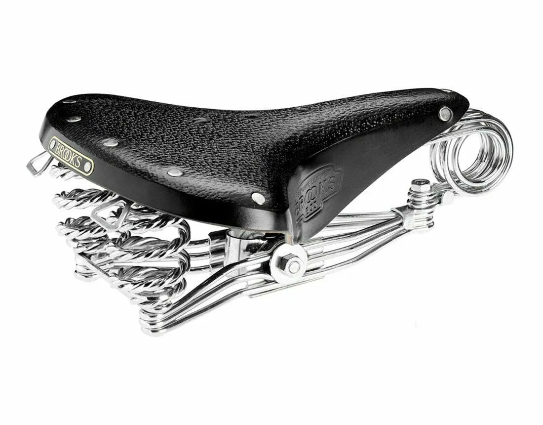 Brooks B33 Standard Classic Vintage Leather Bicycle Saddle Black
