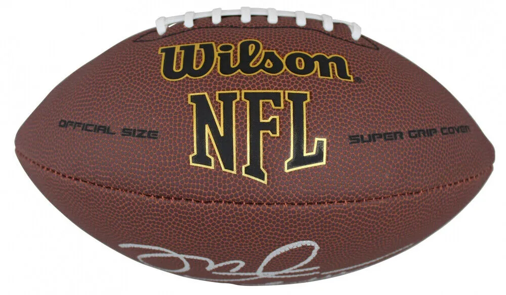 Buccaneers Mike Alstott Signed Wilson Super Grip Football W/ Case BAS Witnessed