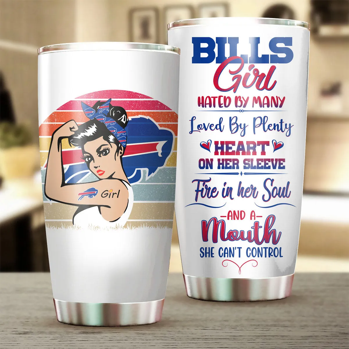 Buffalo Football Girl Tumbler