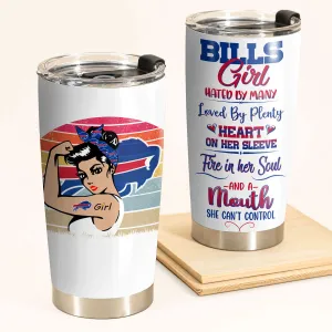 Buffalo Football Girl Tumbler
