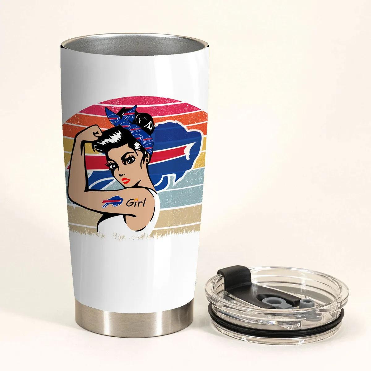 Buffalo Football Girl Tumbler