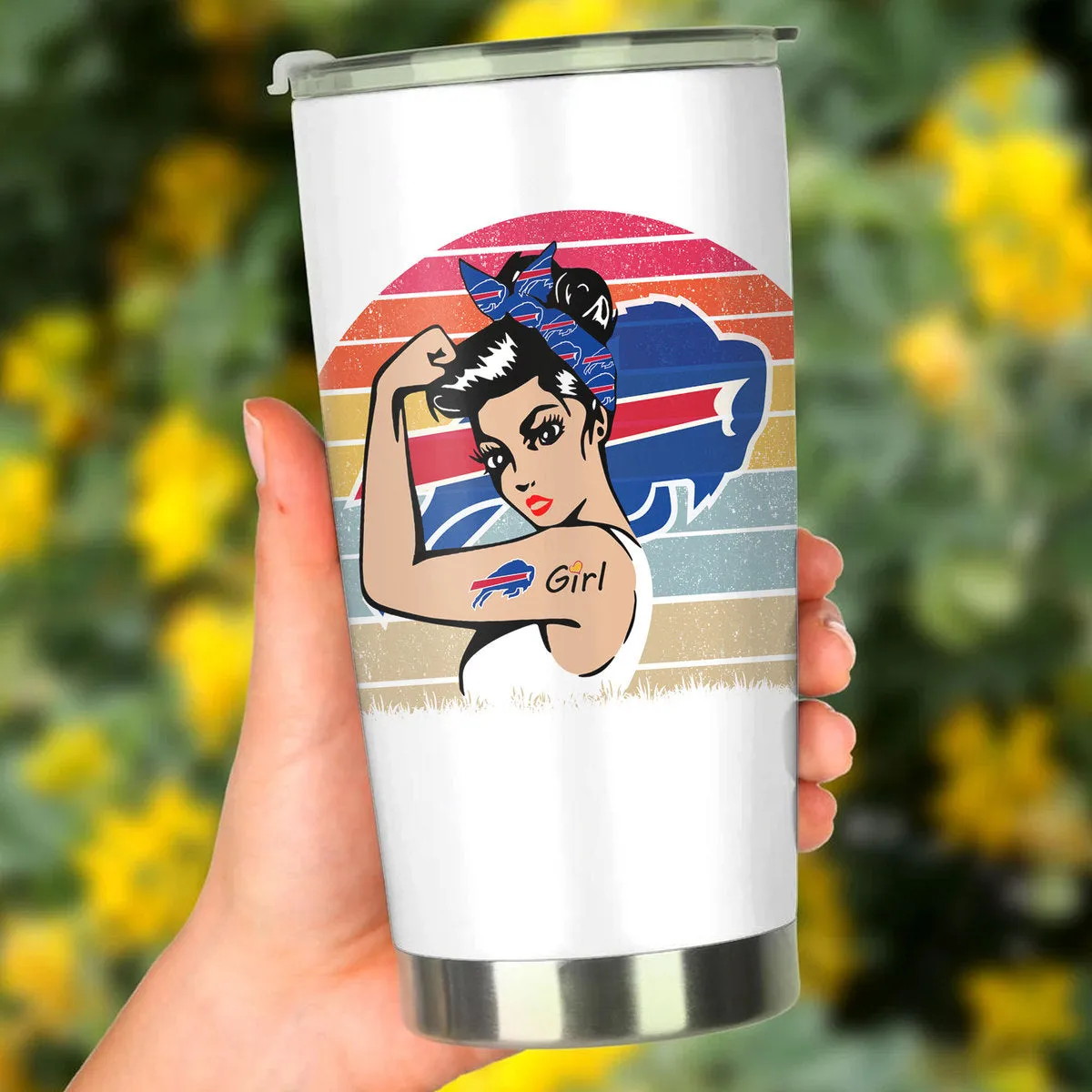 Buffalo Football Girl Tumbler