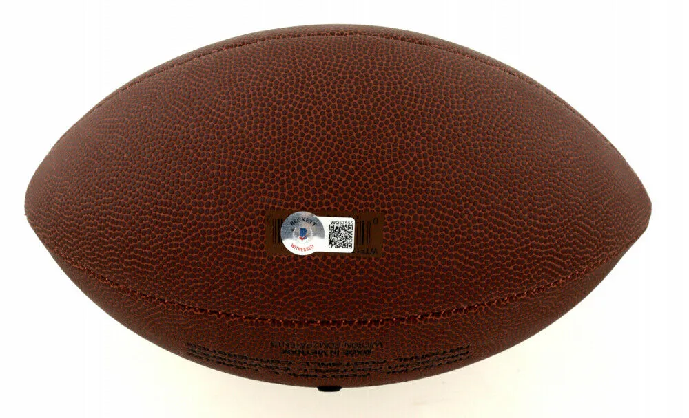 Cade McNamara Signed Wilson NFL Football (Beckett Holo) Michigan Wolverines Q.B.