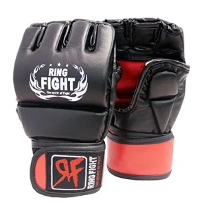 Ceela Sports RF-TPGG-12L MMA Gloves, Large/X-Large (Black/Red)