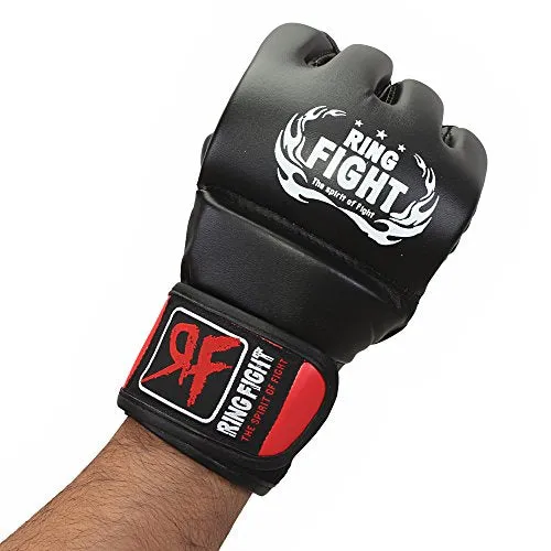 Ceela Sports RF-TPGG-12L MMA Gloves, Large/X-Large (Black/Red)