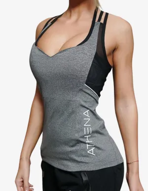 CETO SPIDER Tank Top – Grey Melange