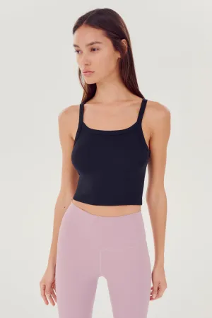 Charlie Rib Crop - Black