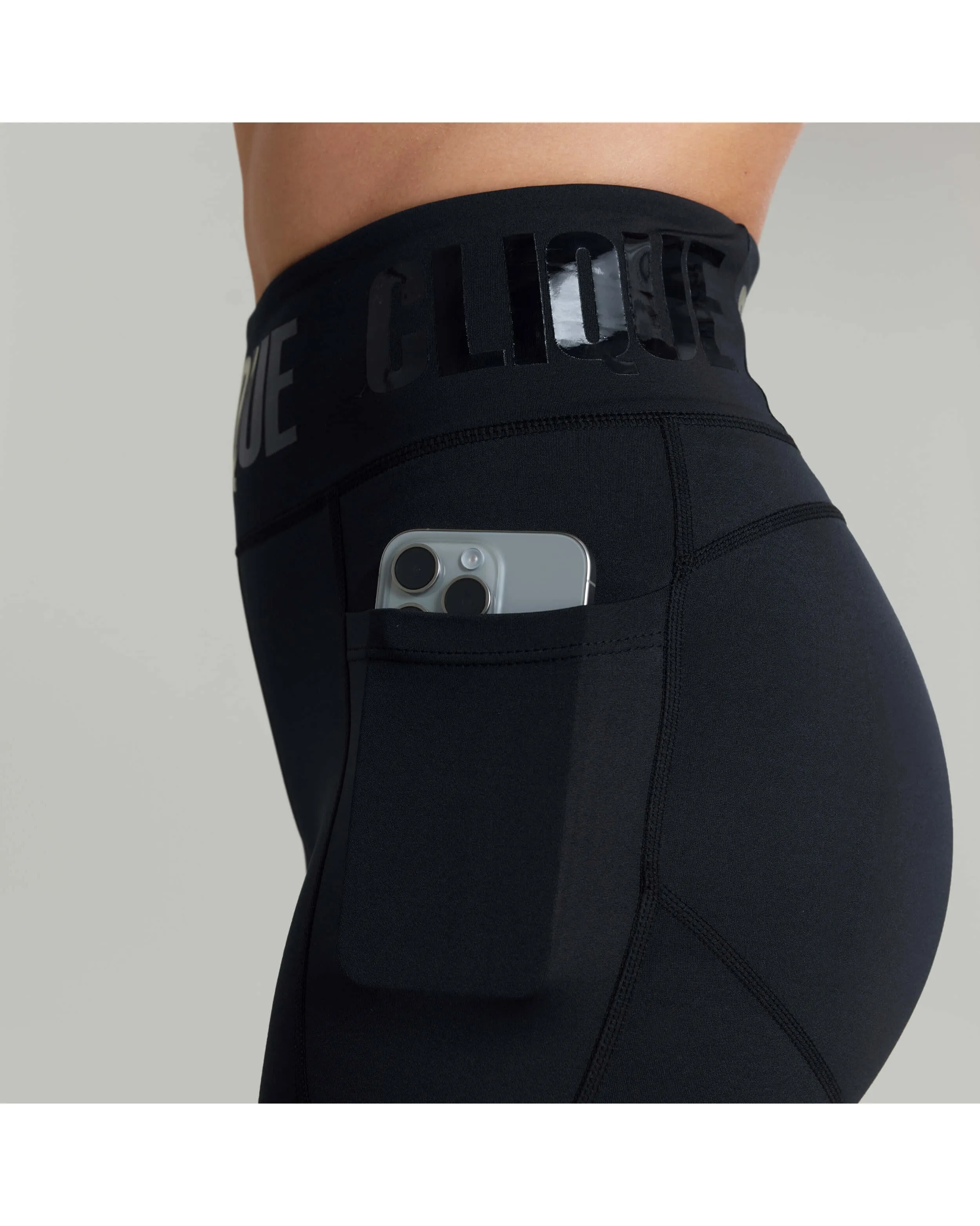 Clique Power Biker Short - Stealth
