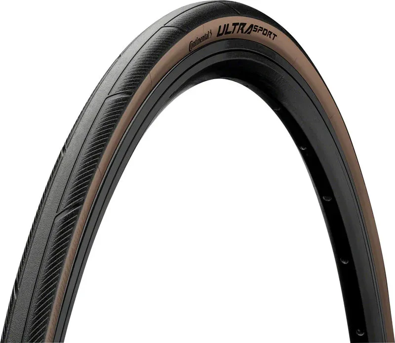 Continental Ultra Sport III Tire - 700 x 28, Clincher, Folding, Black/Brown, BlackChili, PureGrip, Performance, E25