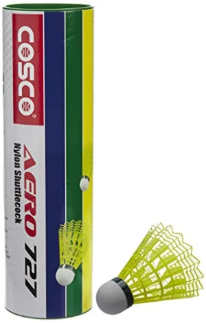 Cosco Aero 727 Nylon Shuttle Cock (Yellow)