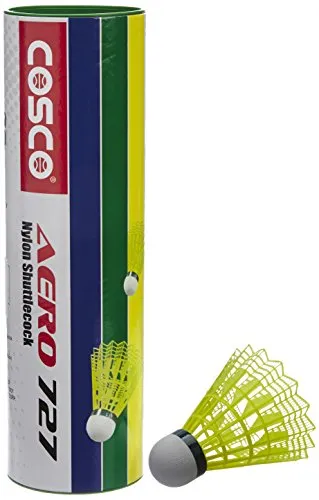 Cosco Aero 727 Nylon Shuttle Cock (Yellow)