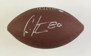 Cris Carter Minnesota Vikings Signed Football (Schwartz Sports COA) NFL HOF 2013