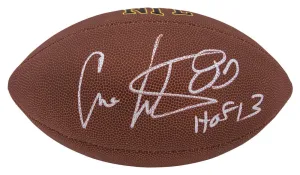 Cris Carter Signed Wilson Super Grip Full Size NFL Football w/HOF'13 - (SS COA)