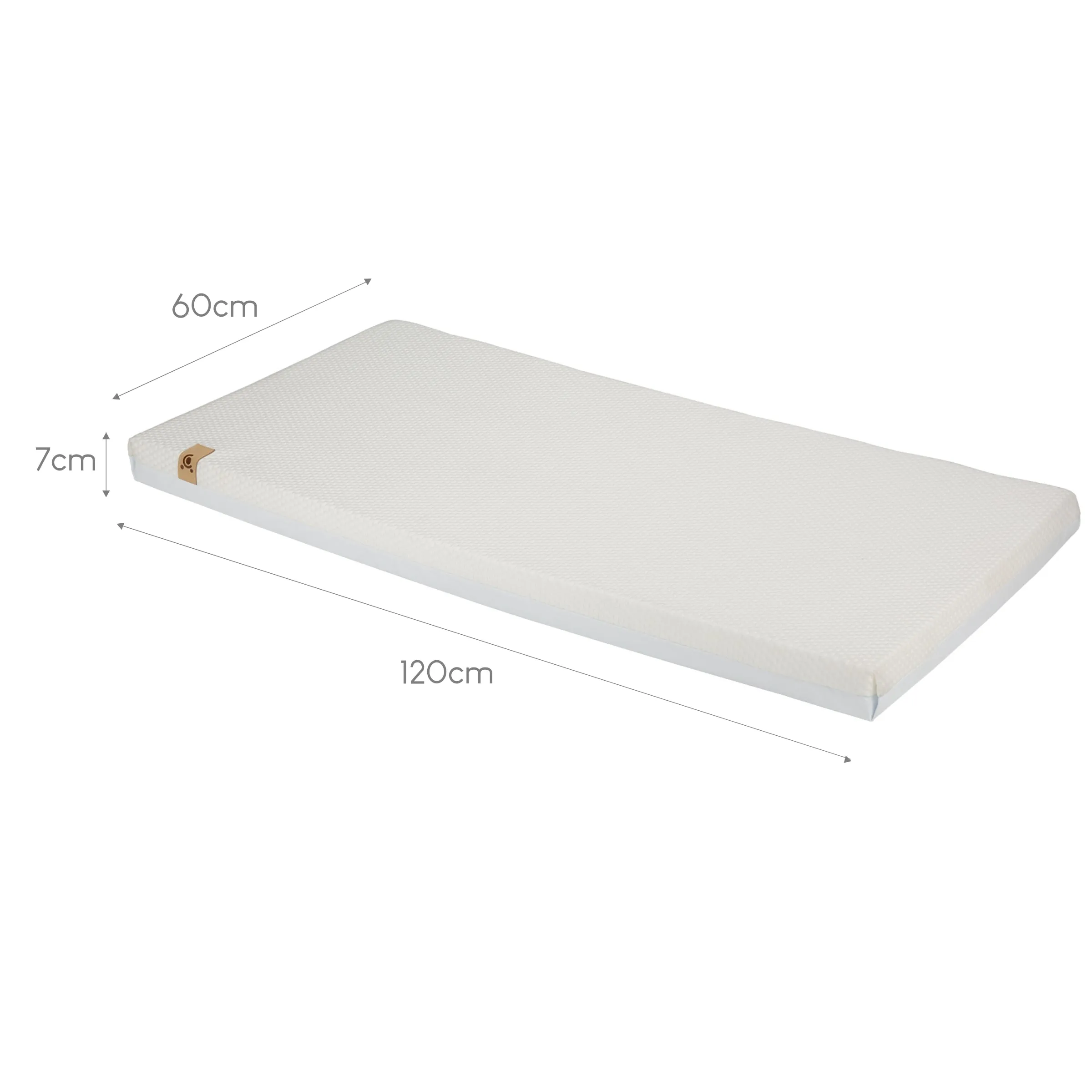 CuddleCo Lullaby Hypo-Allergenic Bamboo Foam Cot Mattress 120 x 60cm