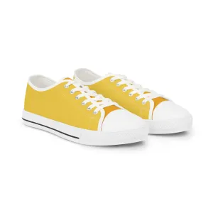 Daffodil Men's Two-Tone Low Top Sneakers - Brighten Every Step – Where Happiness Meets Bold Style!