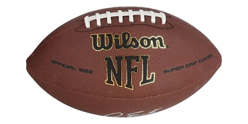 Dan Fouts Signed NFL Football (Schwartz COA) San Diego Chargers All Pro Q.B.