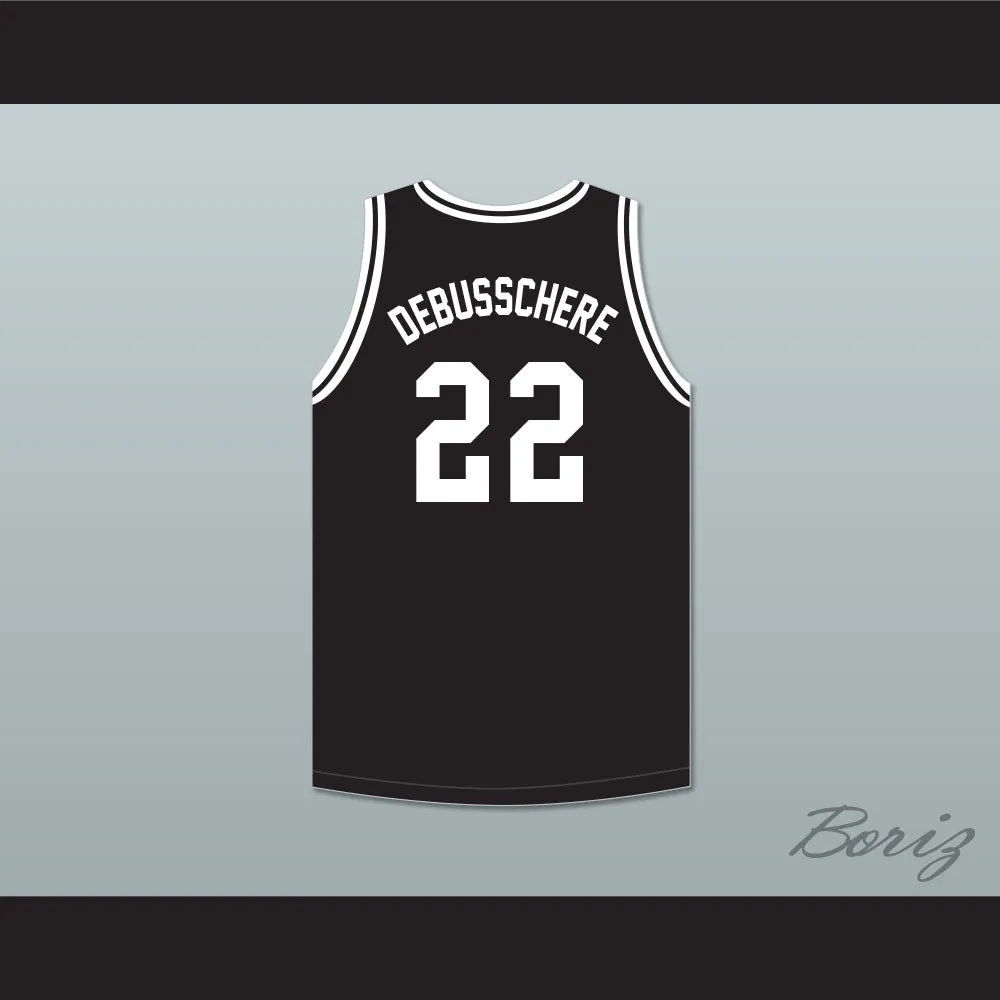 Dave DeBusschere 22 Austin Catholic Preparatory School Friars Black Basketball Jersey