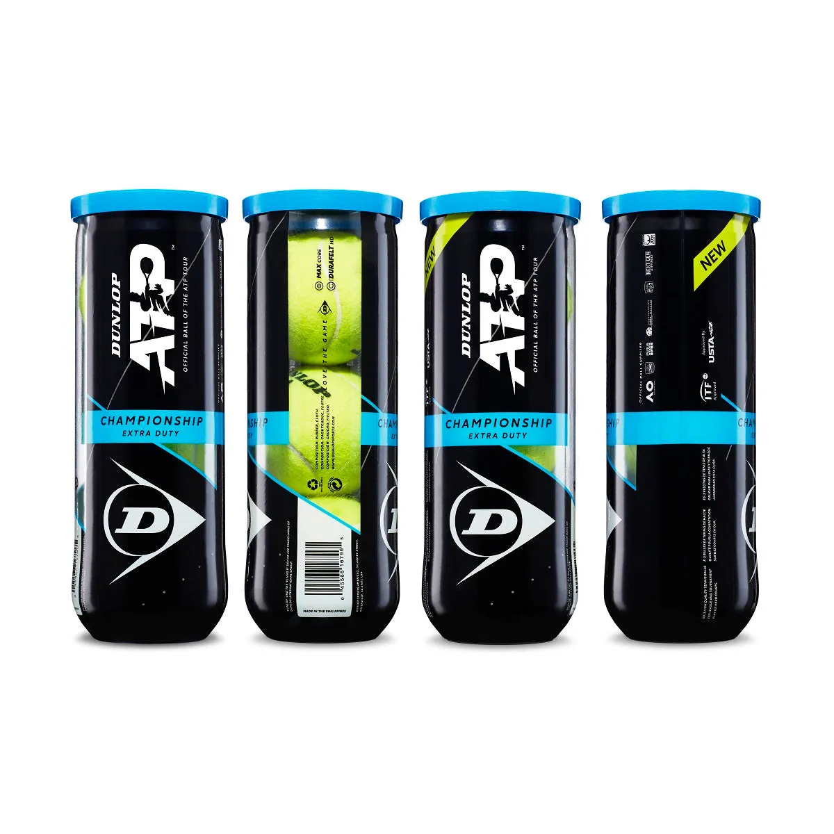 Dunlop ATP Championship Extra Duty RacquetGuys Logo Tennis Balls