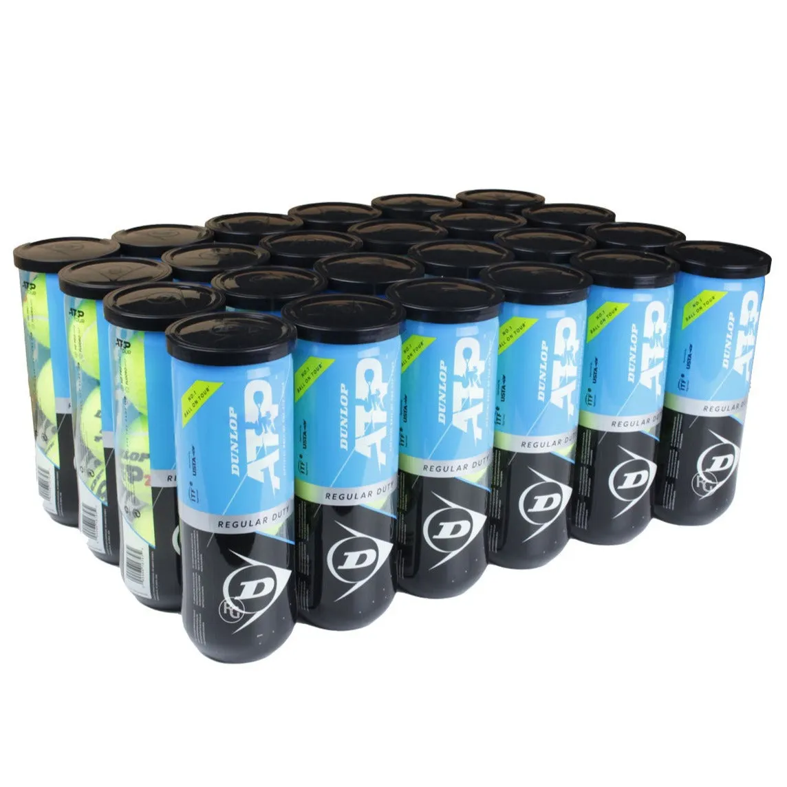 Dunlop ATP Regular Duty Tennis Balls – 24 Can Case