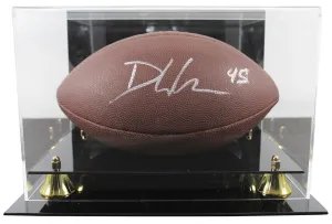 Eagles Devin White Signed Wilson Super Grip Football W/ Case BAS Witnessed