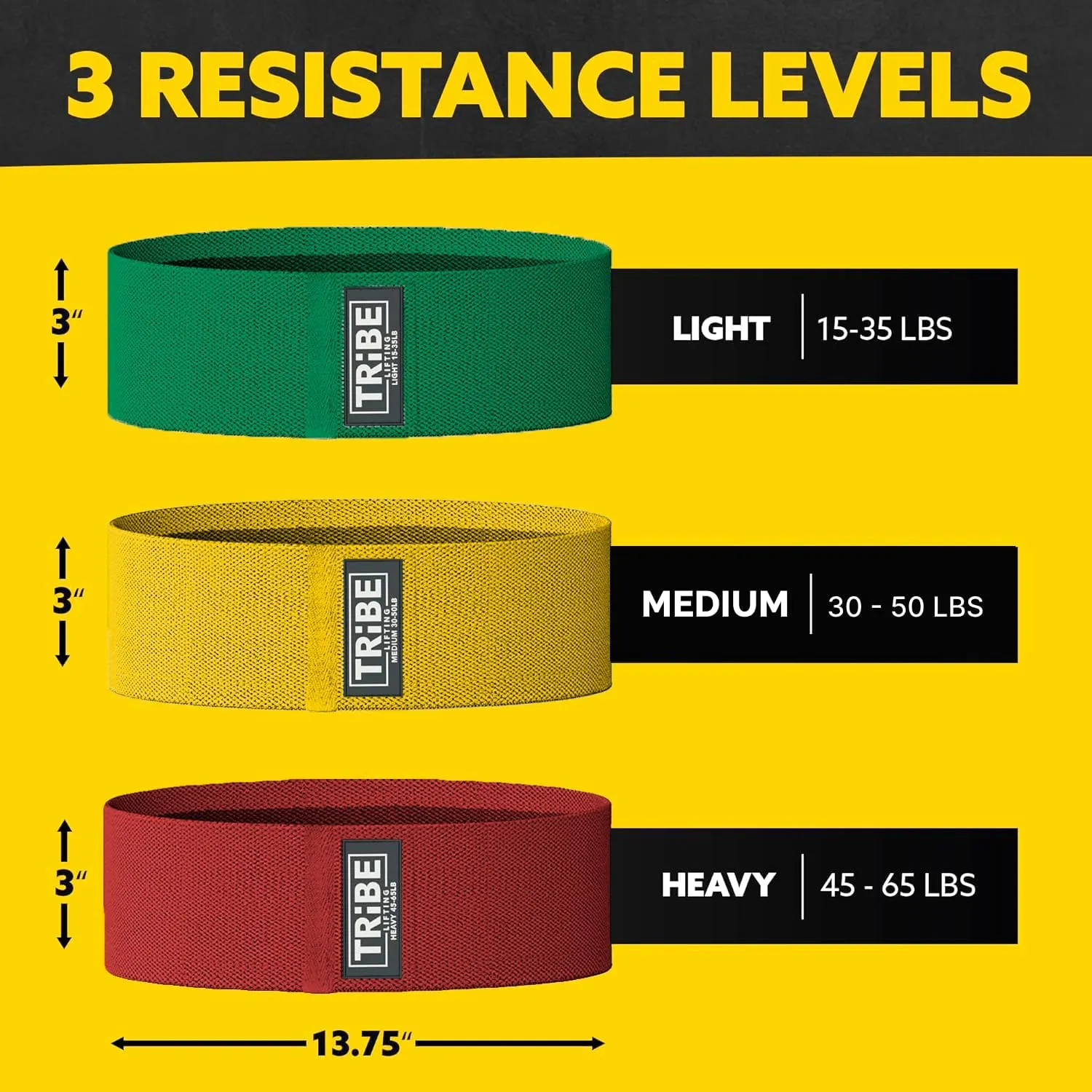 Elastic Fabric Resistance Bands for Legs - Workout