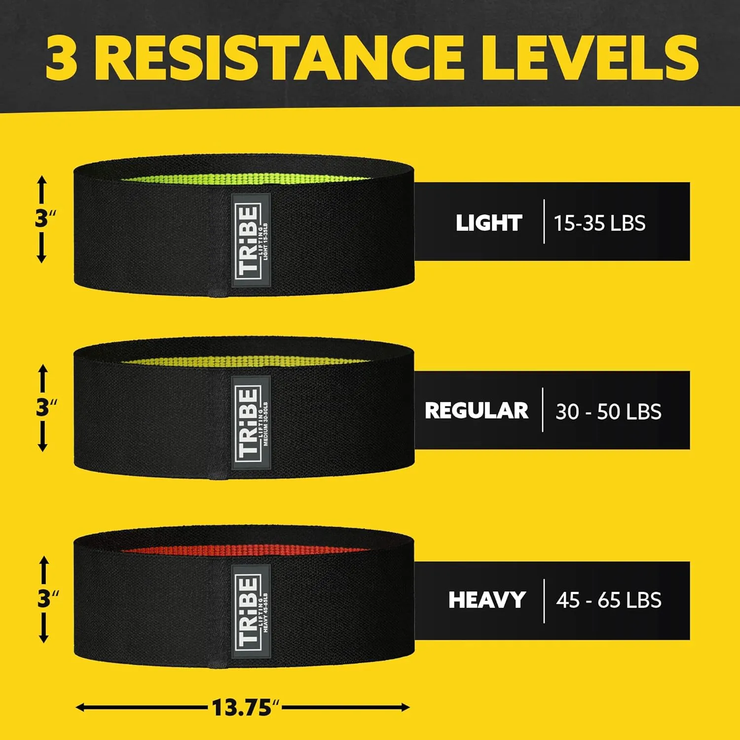 Elastic Fabric Resistance Bands for Legs - Workout