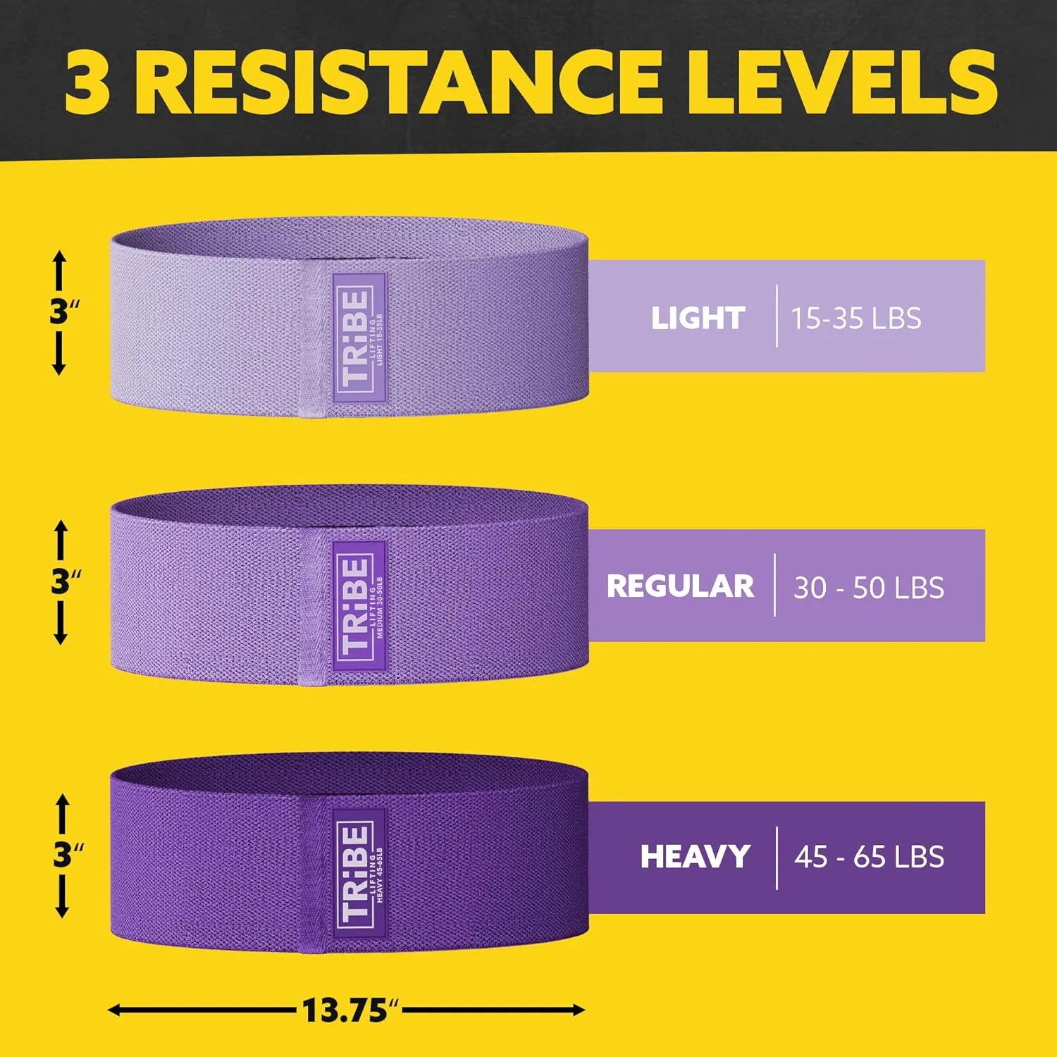 Elastic Fabric Resistance Bands for Legs - Workout
