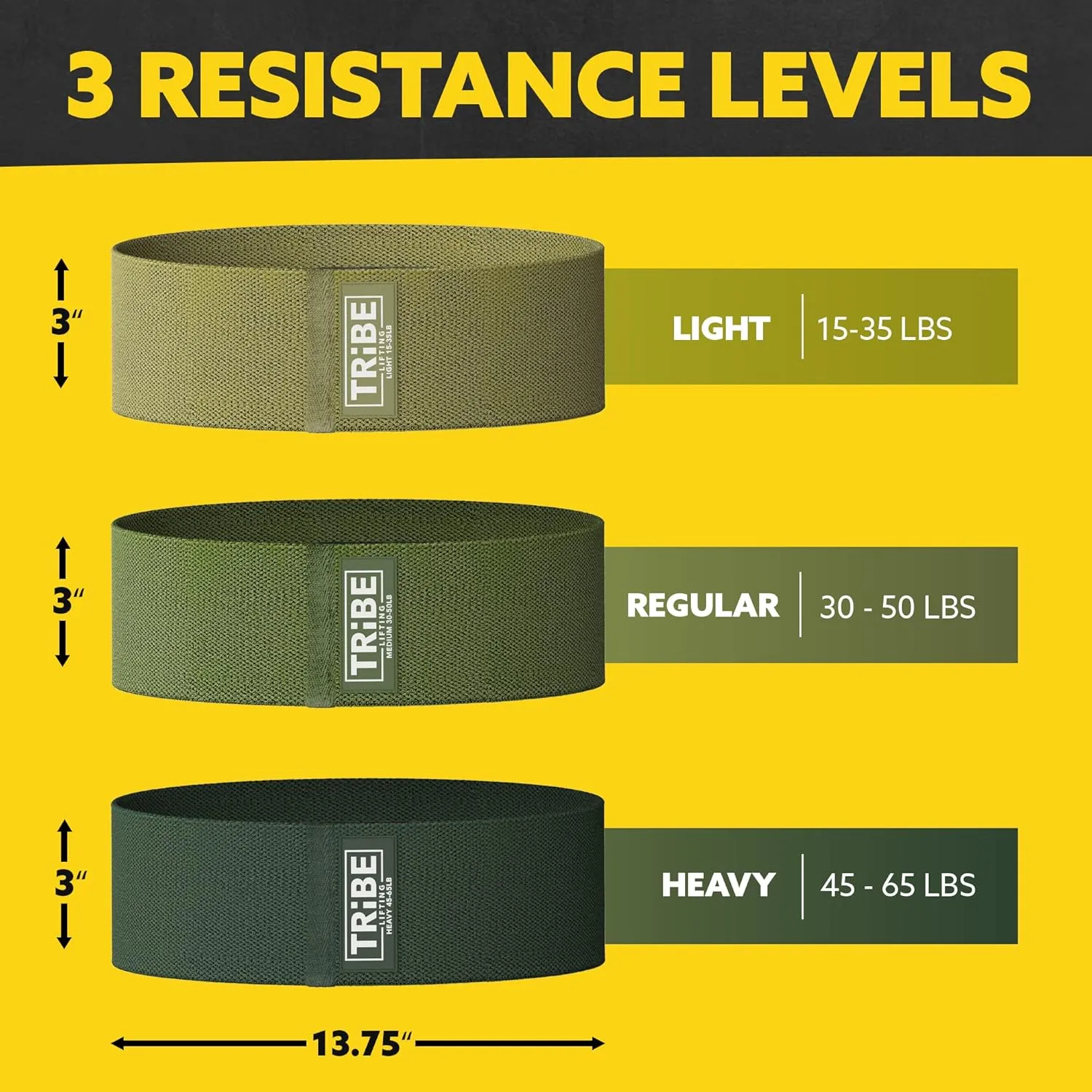 Elastic Fabric Resistance Bands for Legs - Workout