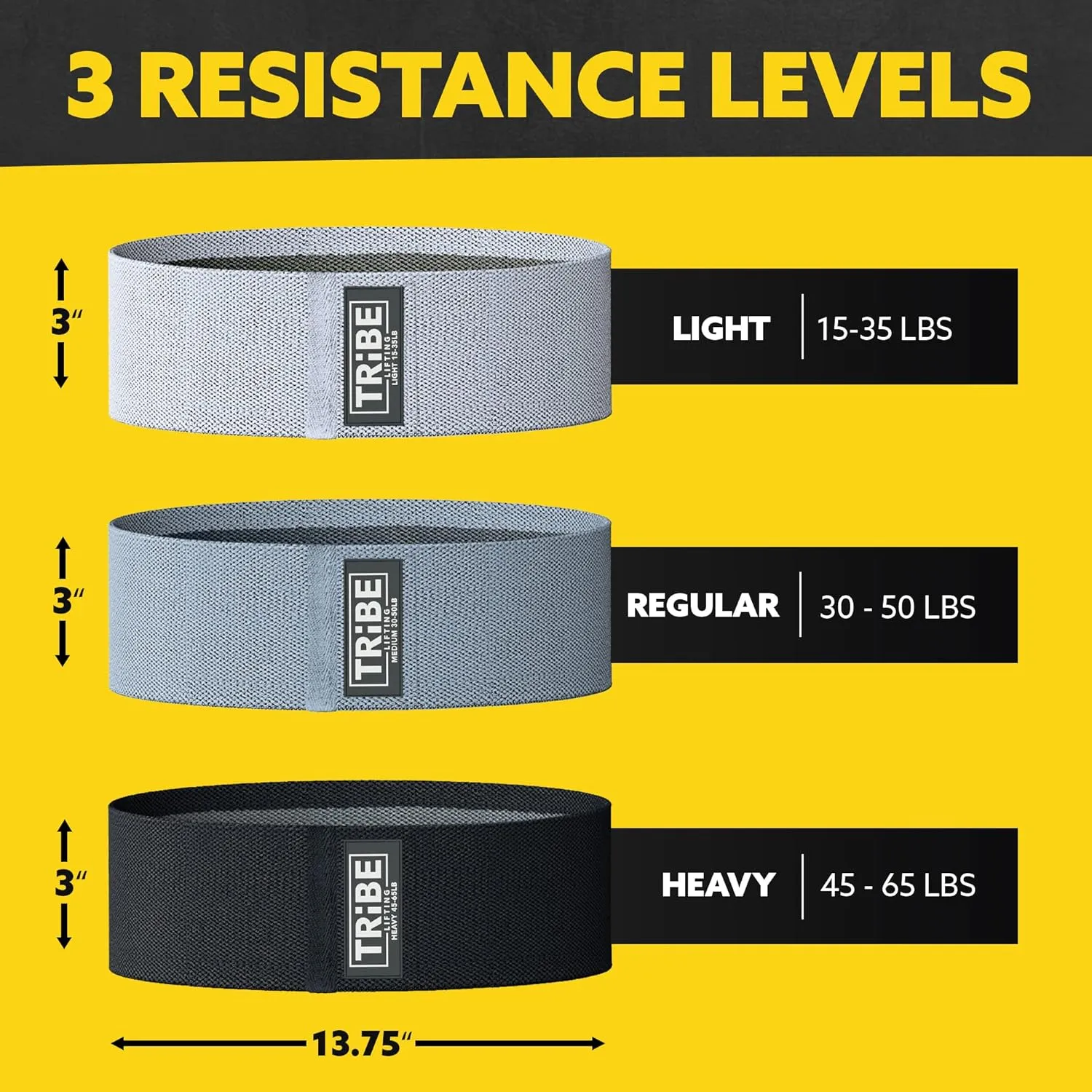 Elastic Fabric Resistance Bands for Legs - Workout