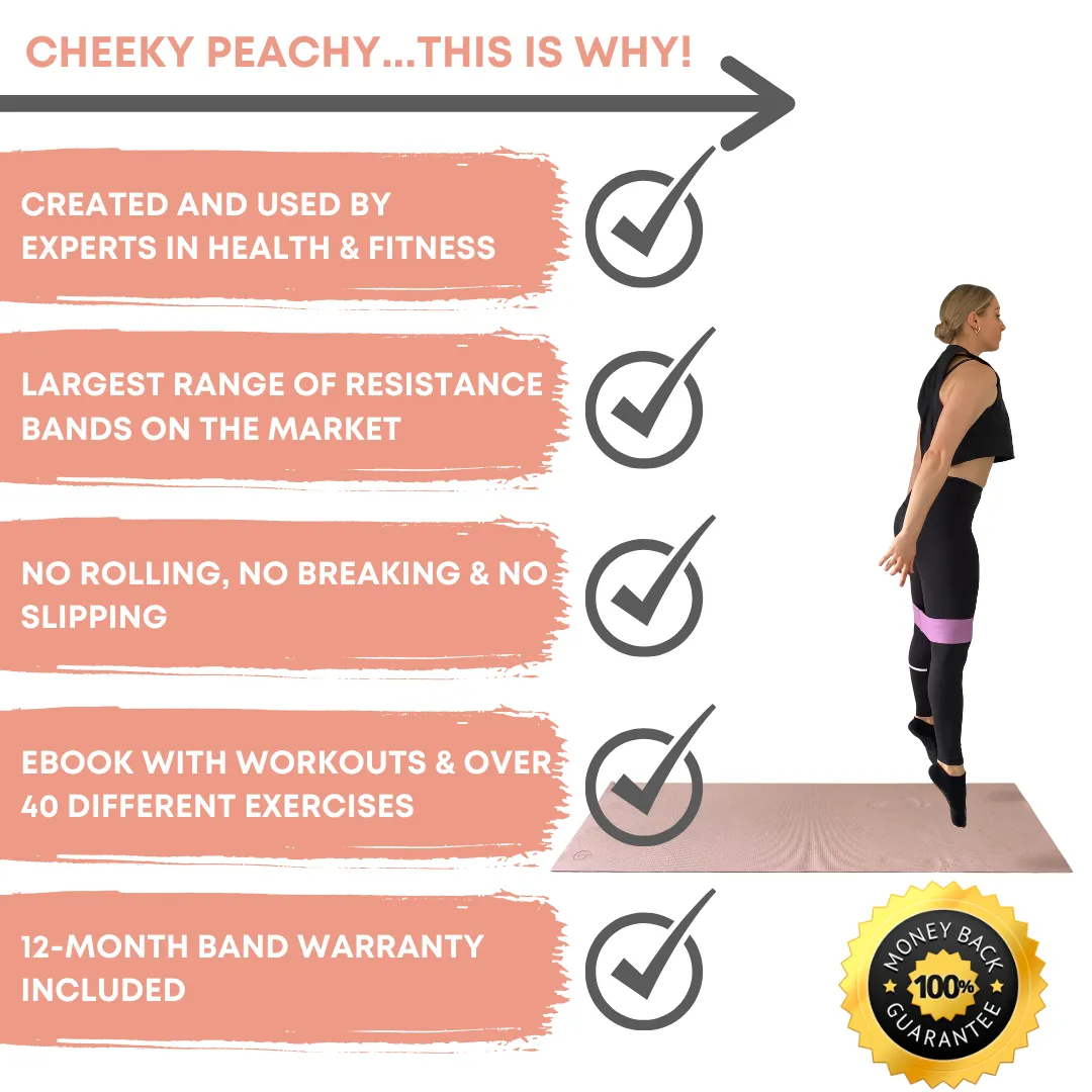 Essential Fabric Resistance Booty Band Bundle (Gym & Home Workouts)   FREE Workout eBook