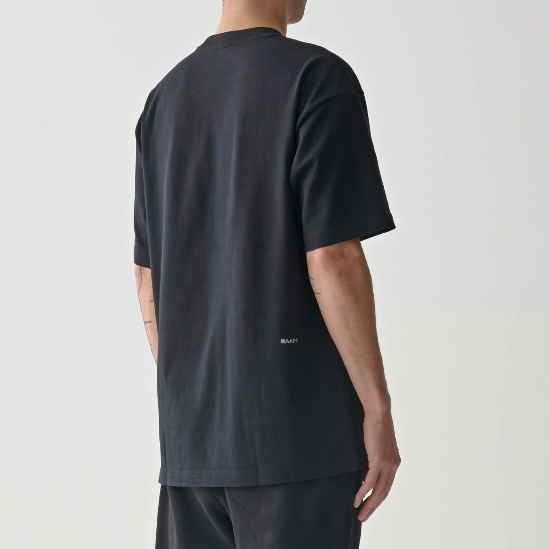 Essentials Text Tee - Black
