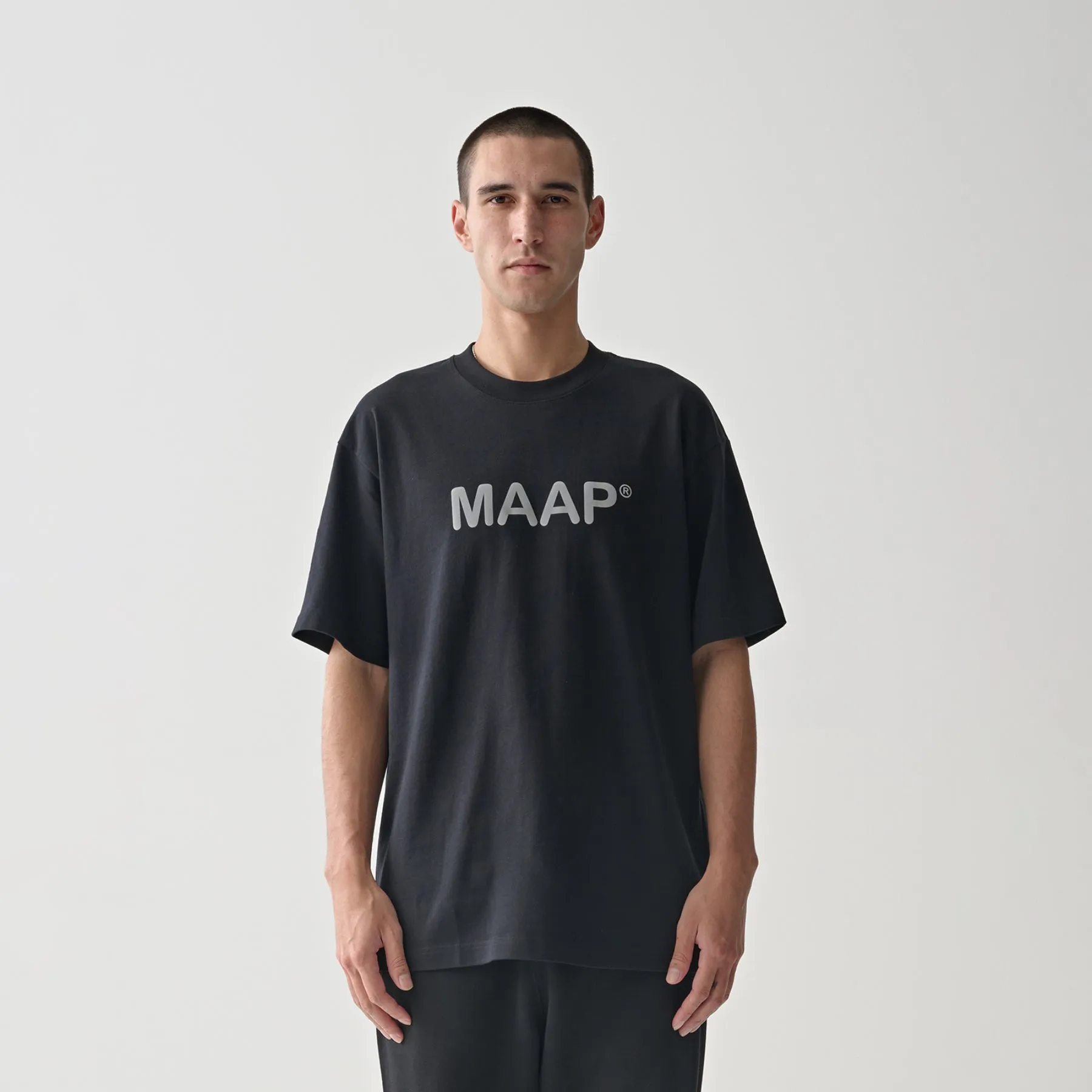 Essentials Text Tee - Black