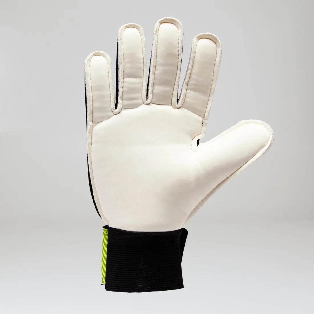 F100 Kids' Football Goalkeeper Gloves - Black/Yellow