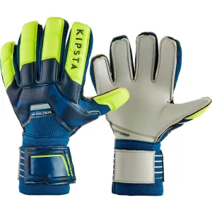 F500 Shielder Kids' Football Goalkeeper Gloves - Blue/Yellow