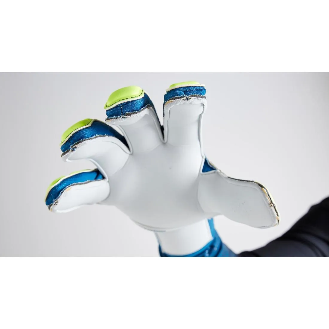 F500 Shielder Kids' Football Goalkeeper Gloves - Blue/Yellow
