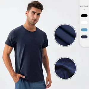 Fanceey Men's Quick-Drying Sports T-shirt - Short Sleeve Mesh Breathable Training Top
