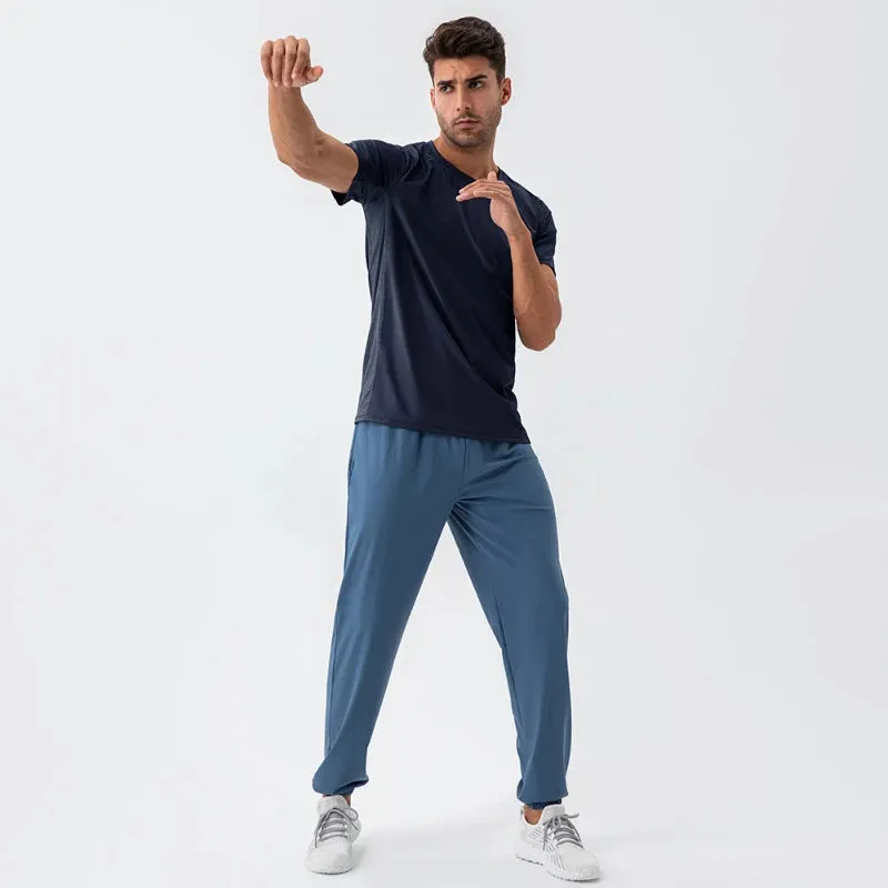 Fanceey Men's Quick-Drying Sports T-shirt - Short Sleeve Mesh Breathable Training Top