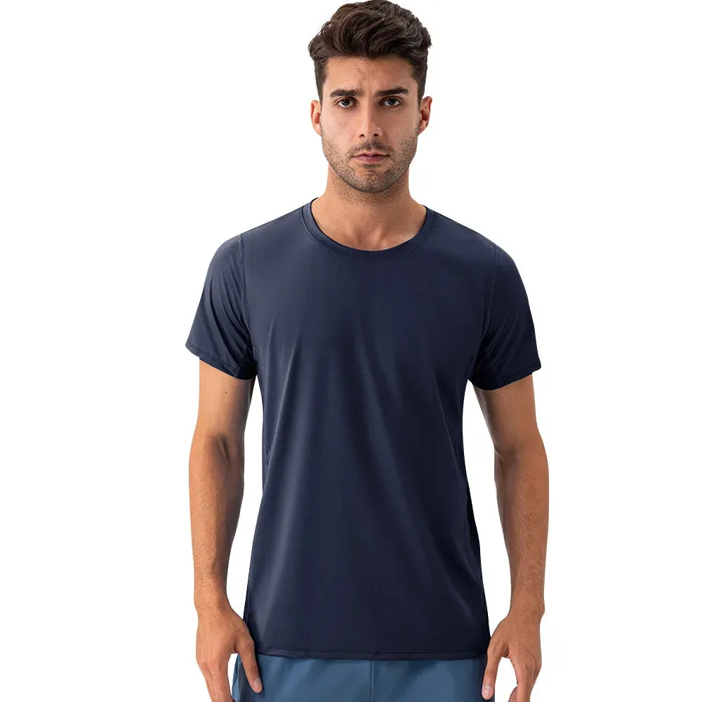 Fanceey Men's Quick-Drying Sports T-shirt - Short Sleeve Mesh Breathable Training Top