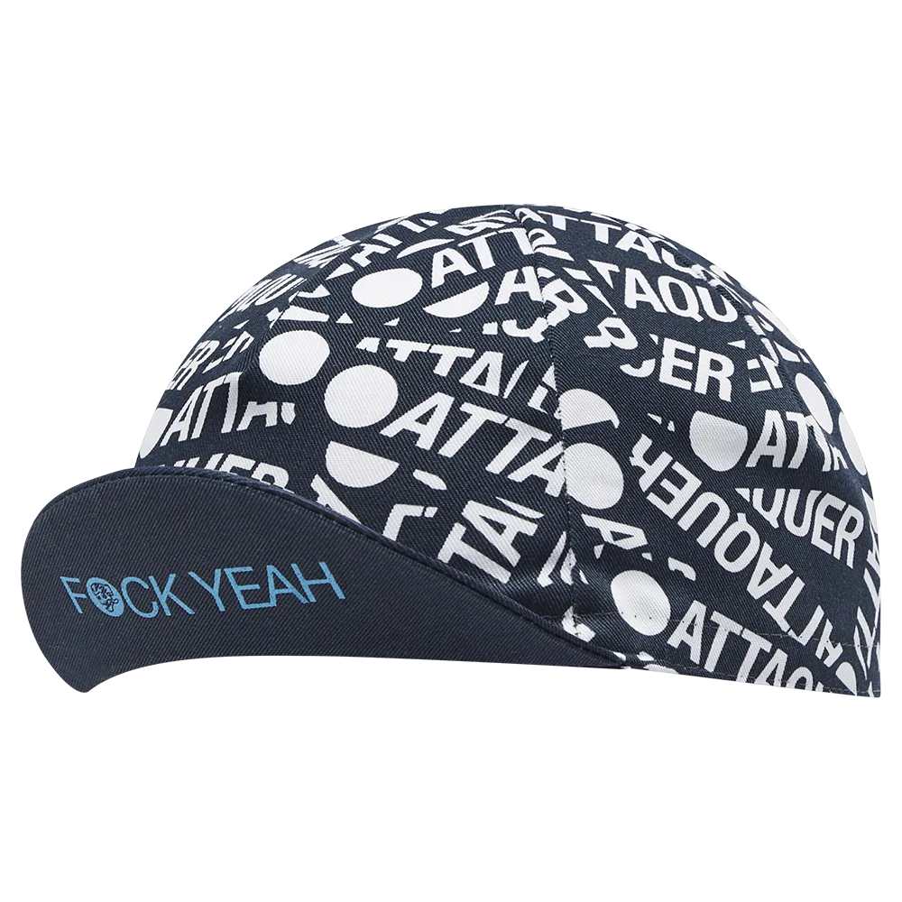 F*ck Yeah Sticker Cycling Cap Navy