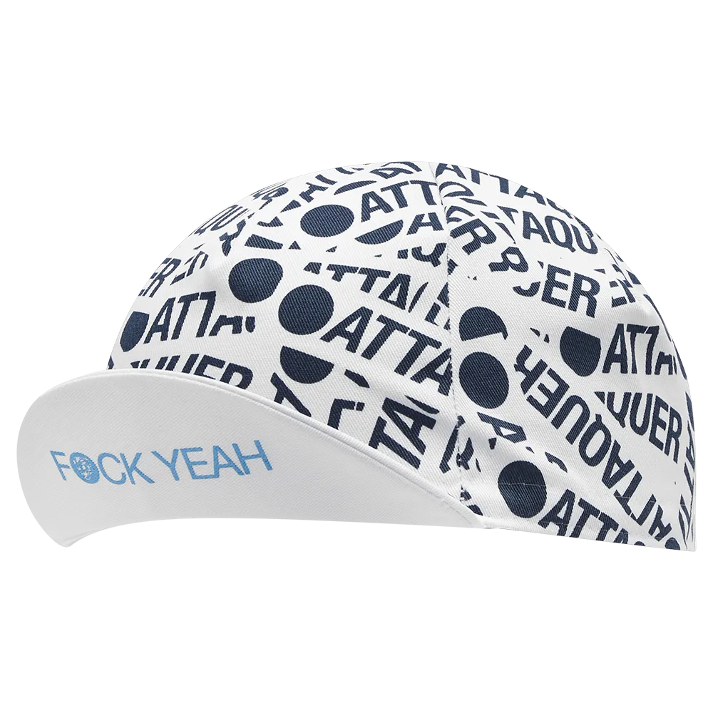 F*ck Yeah Sticker Cycling Cap White/Navy