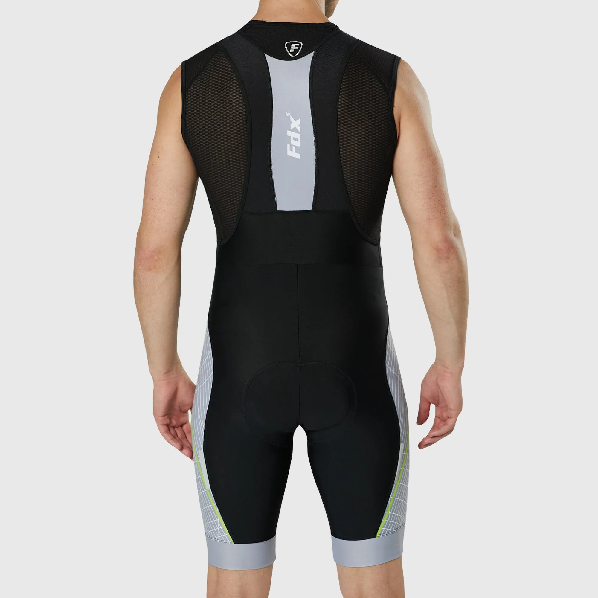 Fdx Classic II Grey Men's & Boy's Padded Summer Cycling Bib Shorts