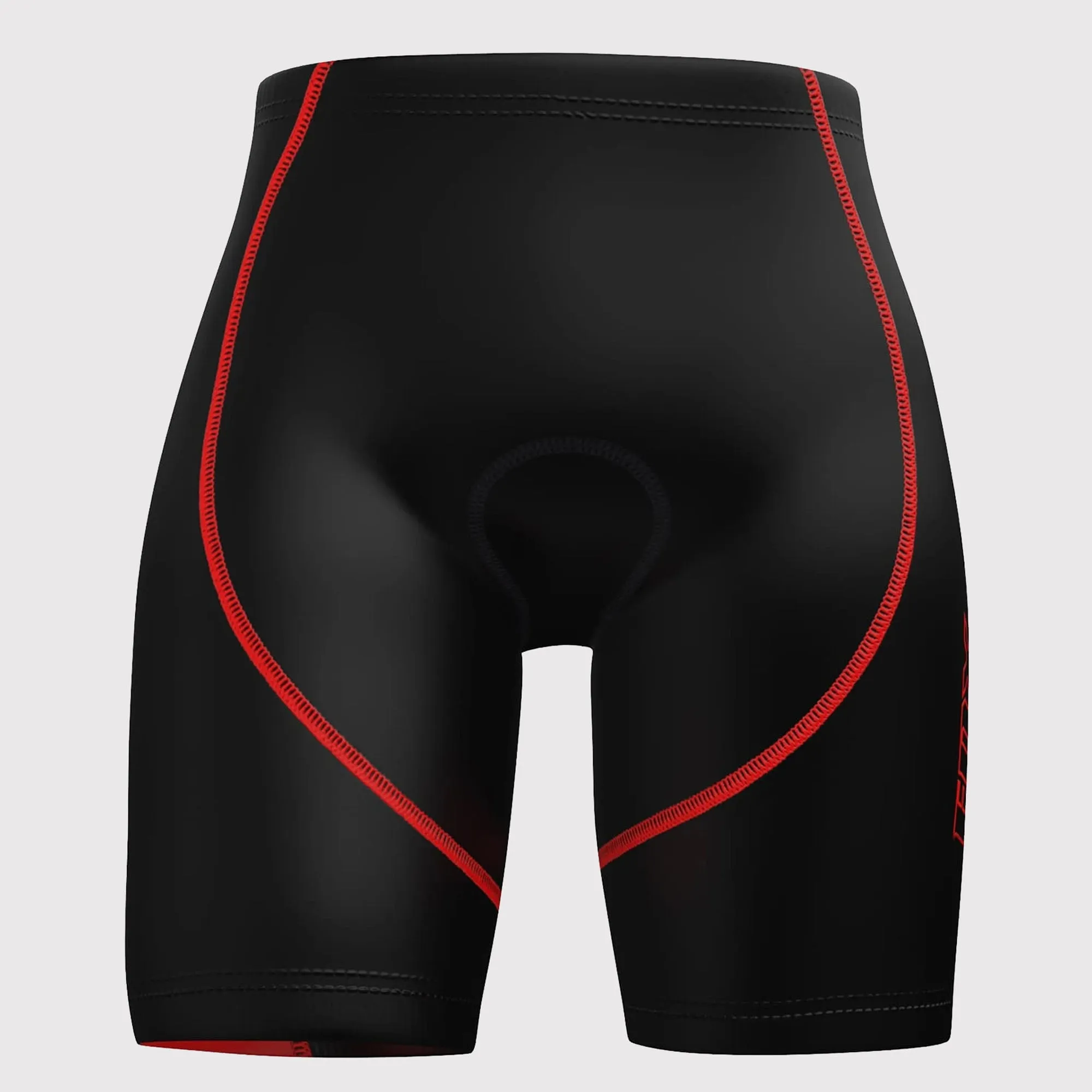 Fdx Ezflow Red Men's & Boy's Anti-Bac Padded Summer Cycling Shorts