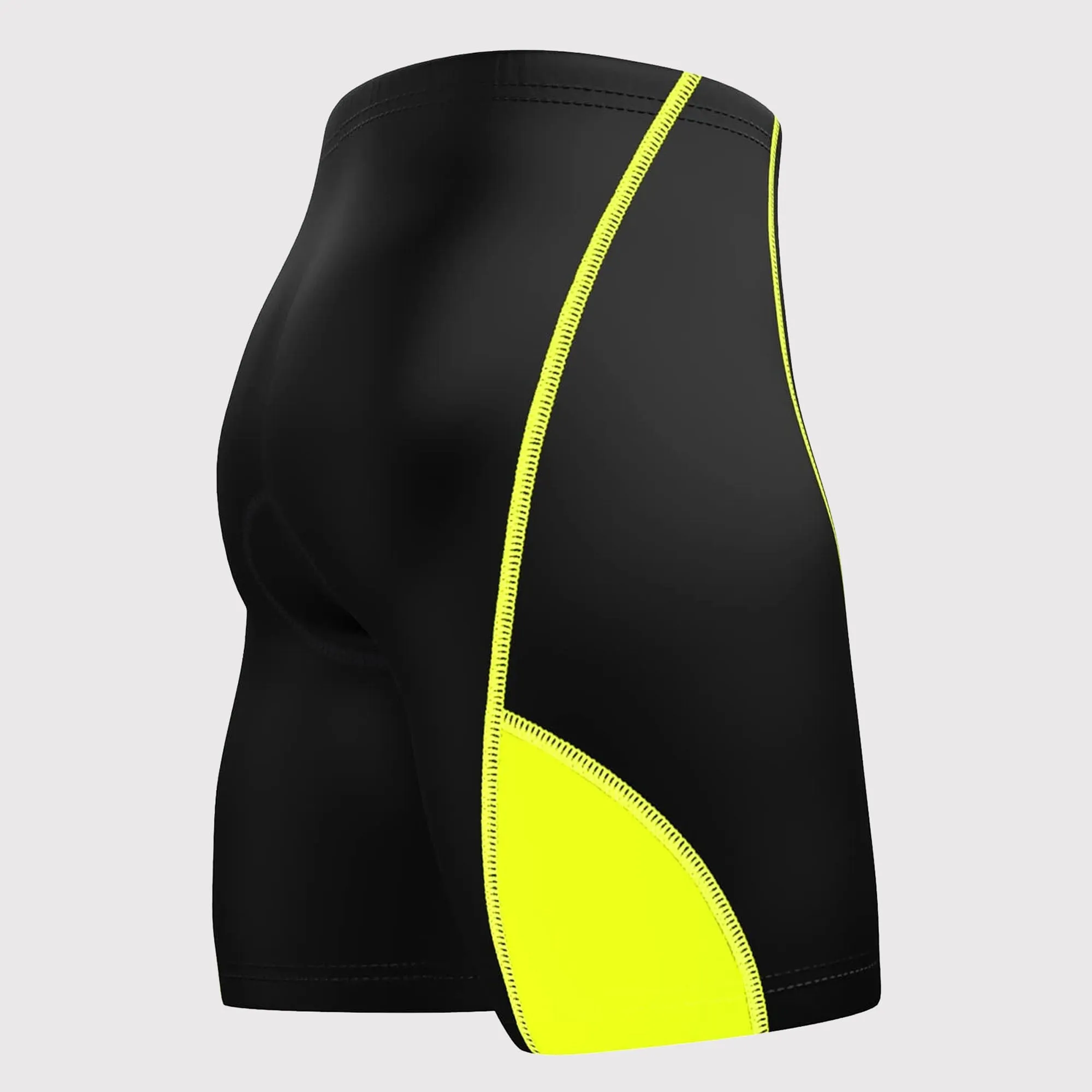 Fdx Ezflow Yellow Men's & Boy's Anti-Bac Padded Summer Cycling Shorts