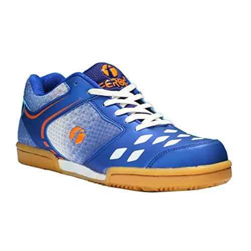 Feroc Men's Court Blue Non-Marking Badminton Shoes -9