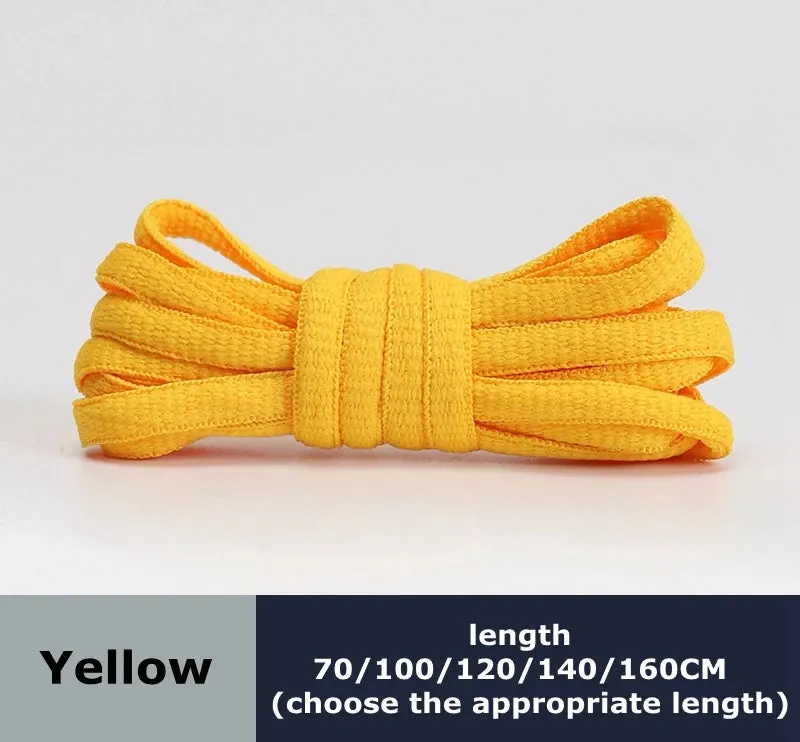 Flat Semicircular Sports Shoelaces for Men and Women - Round Laces in 23 Colors, Suitable for All Shoes
