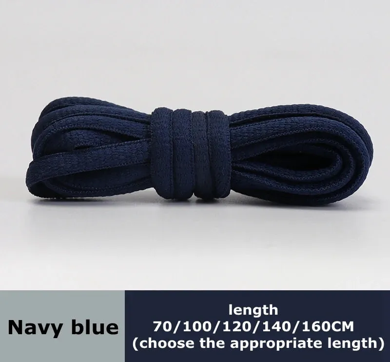 Flat Semicircular Sports Shoelaces for Men and Women - Round Laces in 23 Colors, Suitable for All Shoes